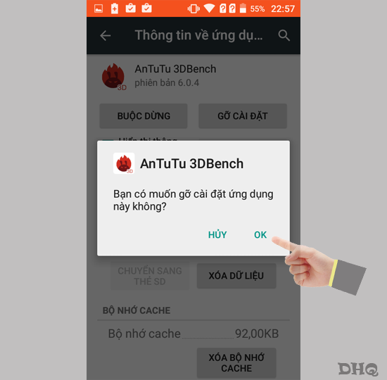 Chọn OK để gỡ ra